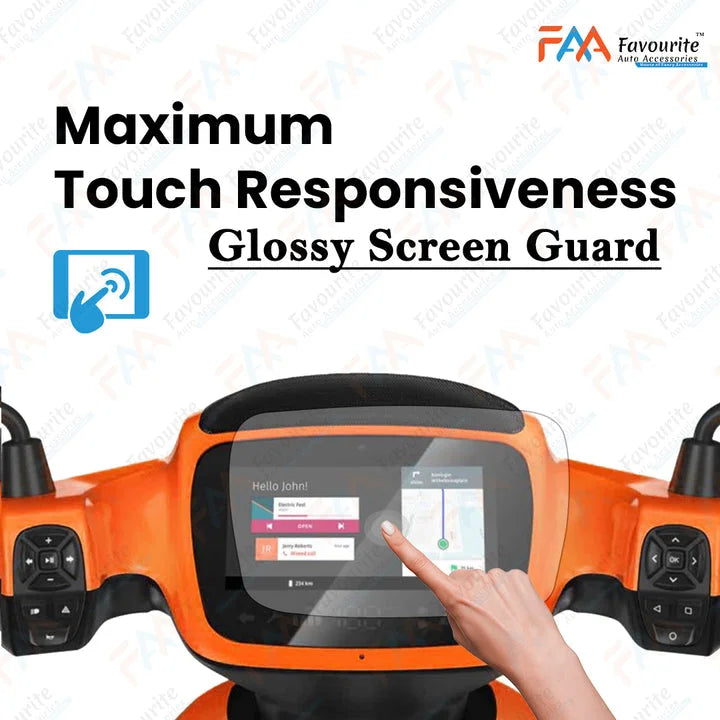 Ola S1 & S1 Pro: Glossy Finish Screen Protector (Tempered Glass Screen Protector)