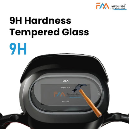 Ola S1 X & S1 X Plus : Glossy Finish Screen Guard (Tempered Glass Screen Protector)