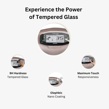 Suzuki New Access 2016 to 2024 : Glossy Finish Screen Guard (Tempered Glass Screen Protector)