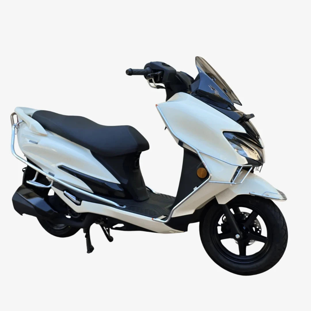 Steel Safety Guard Full Set for Suzuki Burgman Street 125 (2026) | Rear Guard, Front Guards with Grill & Mudguard