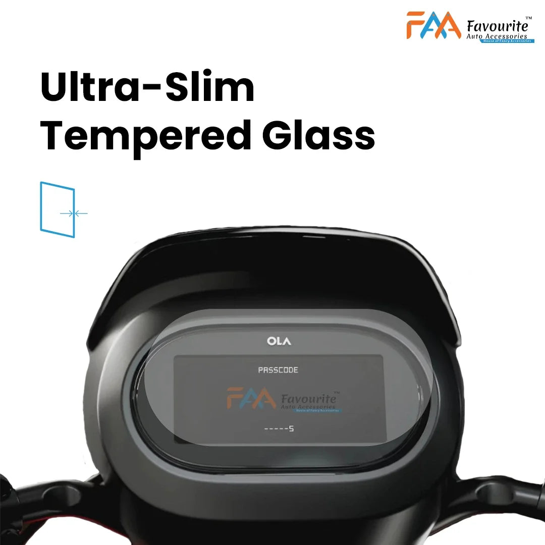 Ola S1 X & S1 X Plus : Glossy Finish Screen Guard (Tempered Glass Screen Protector)