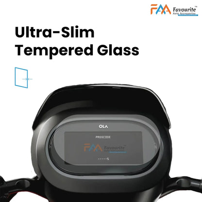 Ola S1 X & S1 X Plus : Glossy Finish Screen Guard (Tempered Glass Screen Protector)