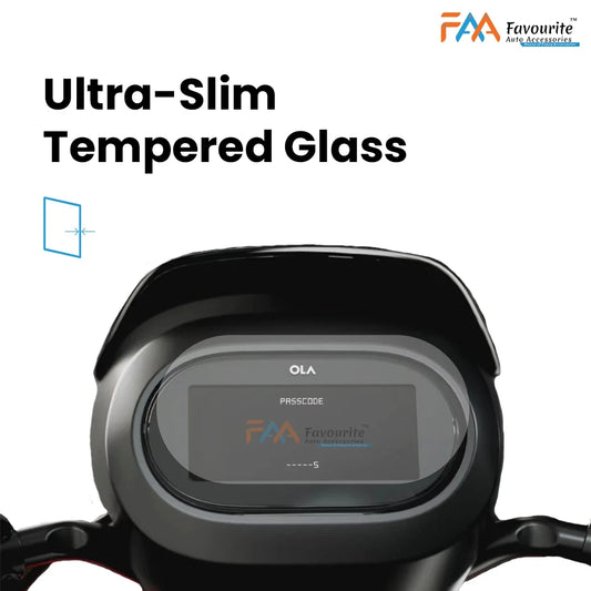Ola S1 X & S1 X Plus : Glossy Finish Screen Guard (Tempered Glass Screen Protector)