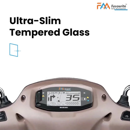 Suzuki New Access 2016 to 2024 : Glossy Finish Screen Guard (Tempered Glass Screen Protector)