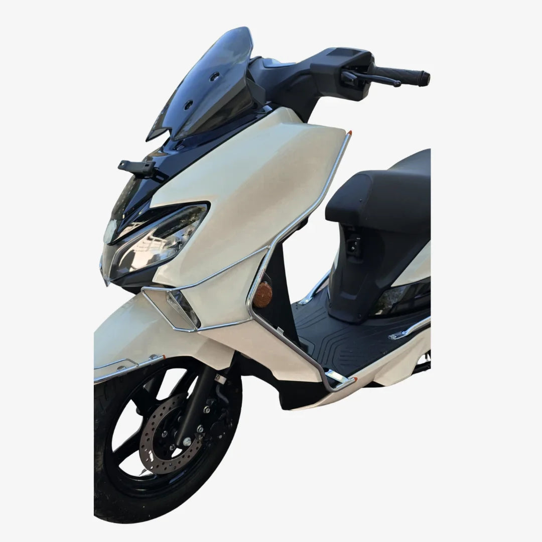 Steel Safety Guard Full Set for Suzuki Burgman Street 125 (2026) | Rear Guard, Front Guards with Grill & Mudguard