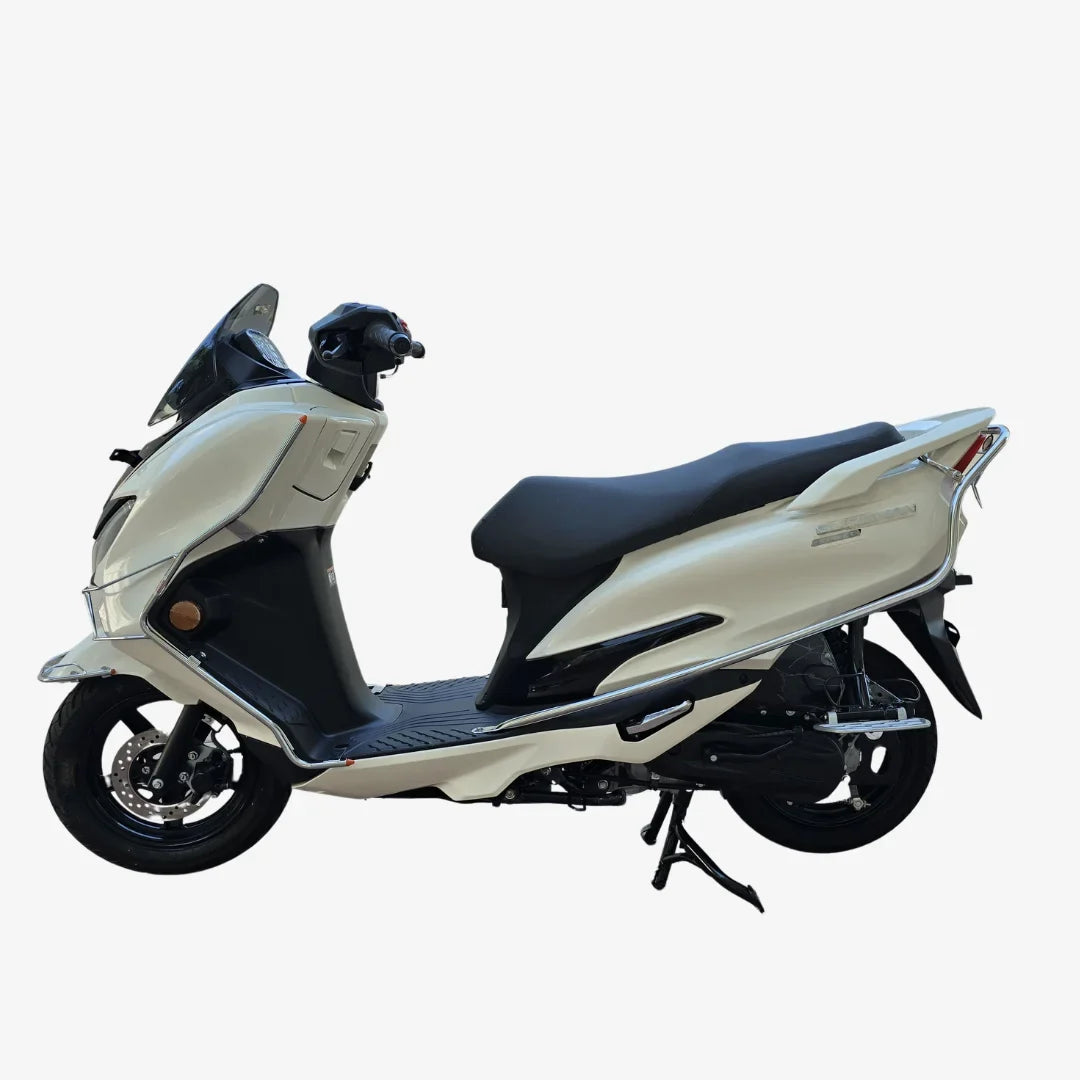Steel Safety Guard Full Set for Suzuki Burgman Street 125 (2026) | Rear Guard, Front Guards with Grill & Mudguard