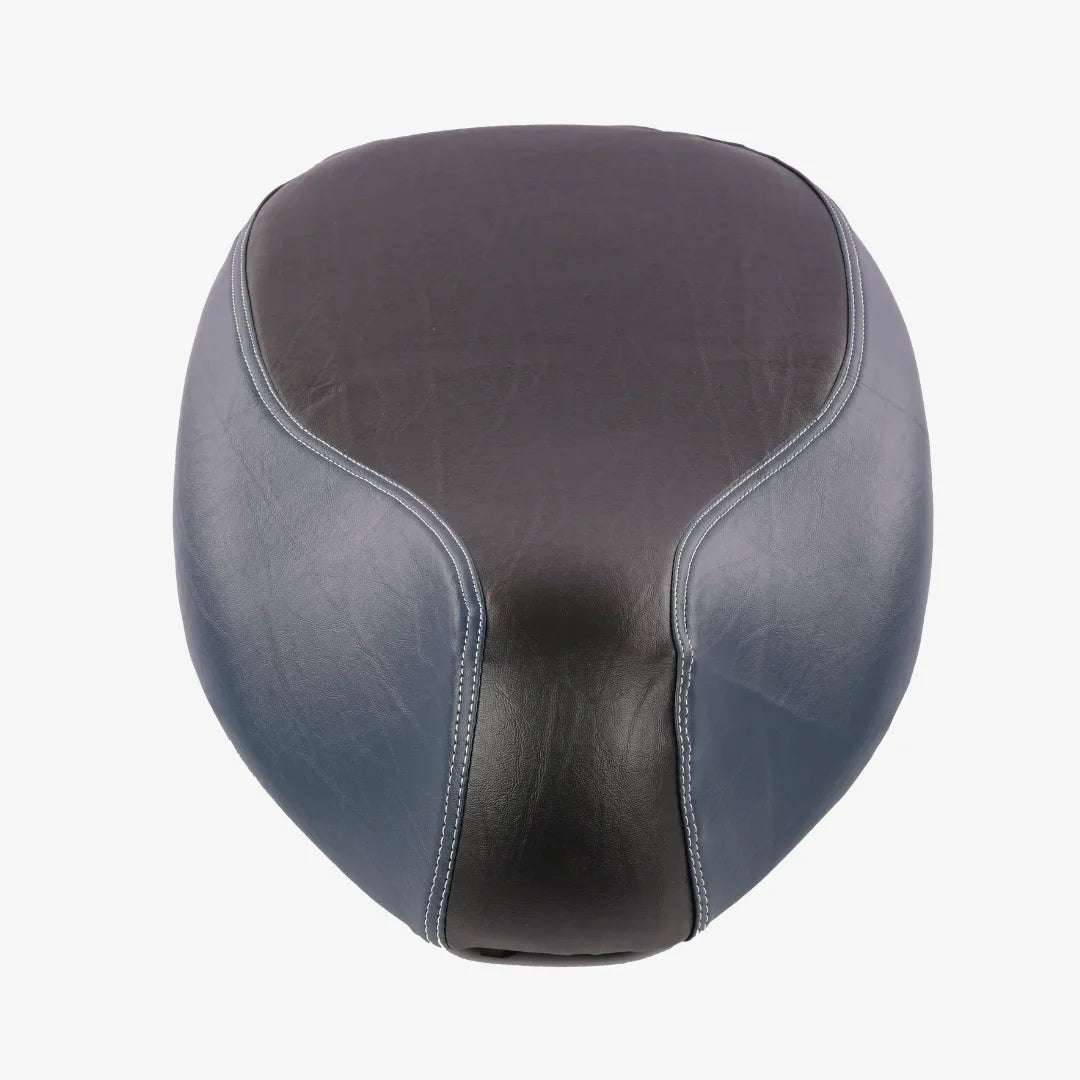Ola S1,S1 Pro, S1 Air & Ola S1 Air : Dual Color Artificial  Leather Seat Cover (Blue+ Black color)