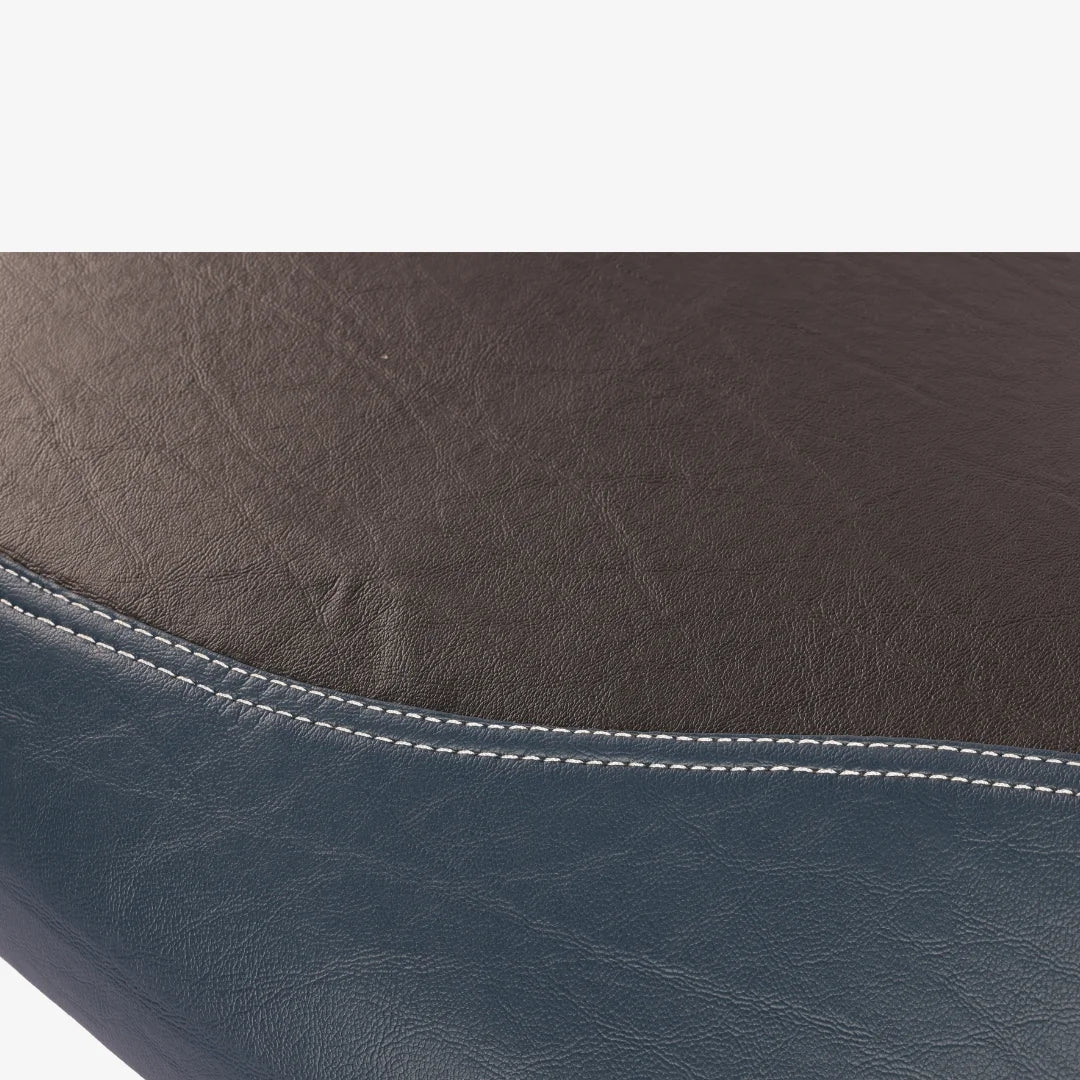 Ola S1,S1 Pro, S1 Air & Ola S1 Air : Dual Color Artificial  Leather Seat Cover (Blue+ Black color)