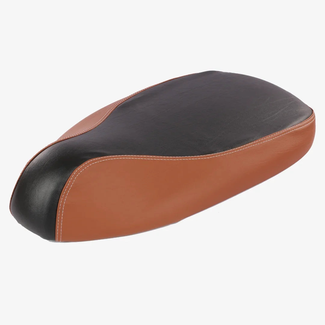 Ola S1,S1 Pro, S1 Air & Ola S1 Air : Dual Color Artificial  Leather Seat Cover (Tan + Black color)