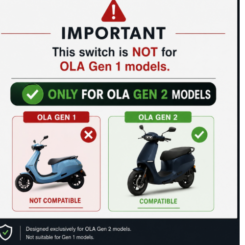 Ola S1 Pro Gen 2 Left Side Switch Assembly - Horn, Indicator & Mode Switch