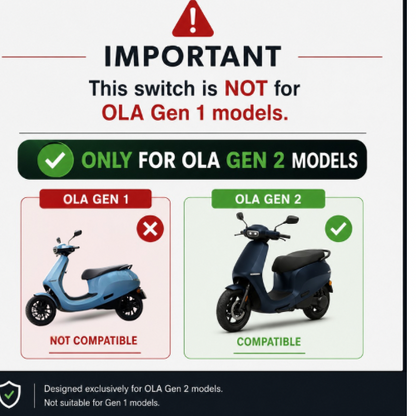 Ola S1 Pro Gen 2 Left Side Switch Assembly - Horn, Indicator & Mode Switch