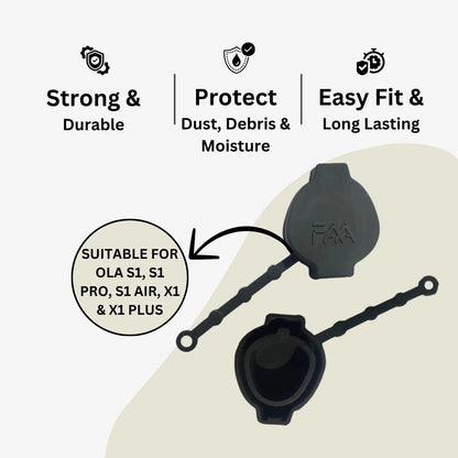 Ola S1, S1 Pro, S1 Air, S1 X & S1 X+ Charger Socket Cap - Dust and Water Cover
