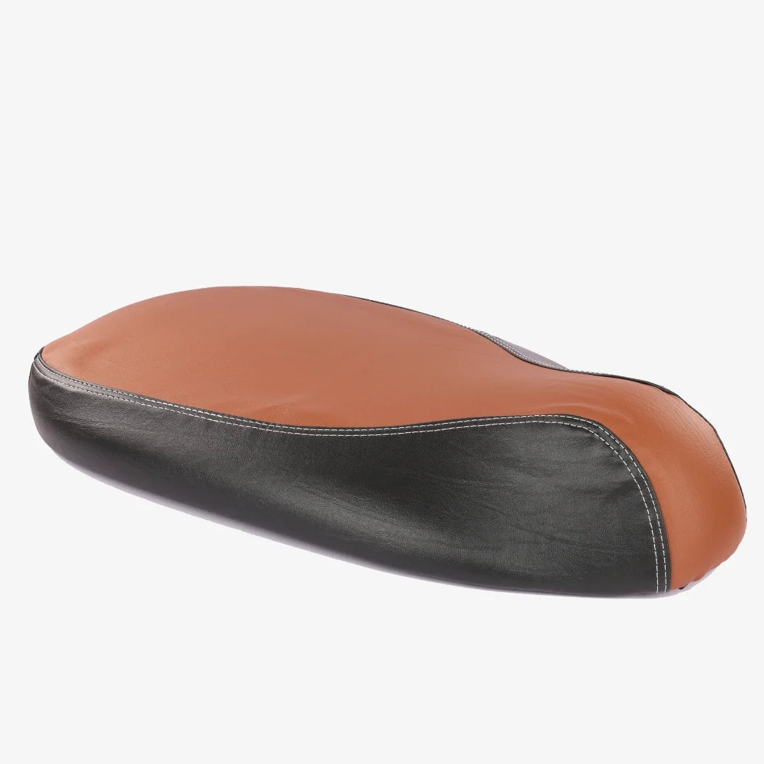 Ola S1,S1 Pro, S1 Air & Ola S1 Air : Dual Color Artificial  Leather Seat Cover (Tan + Black color)