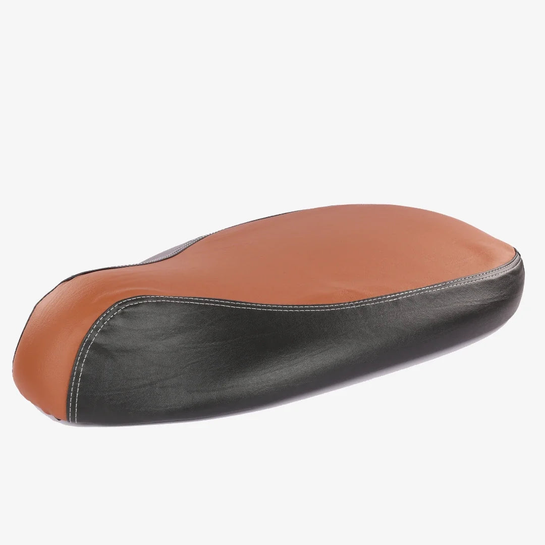 Ola S1,S1 Pro, S1 Air & Ola S1 Air : Dual Color Artificial  Leather Seat Cover (Tan + Black color)