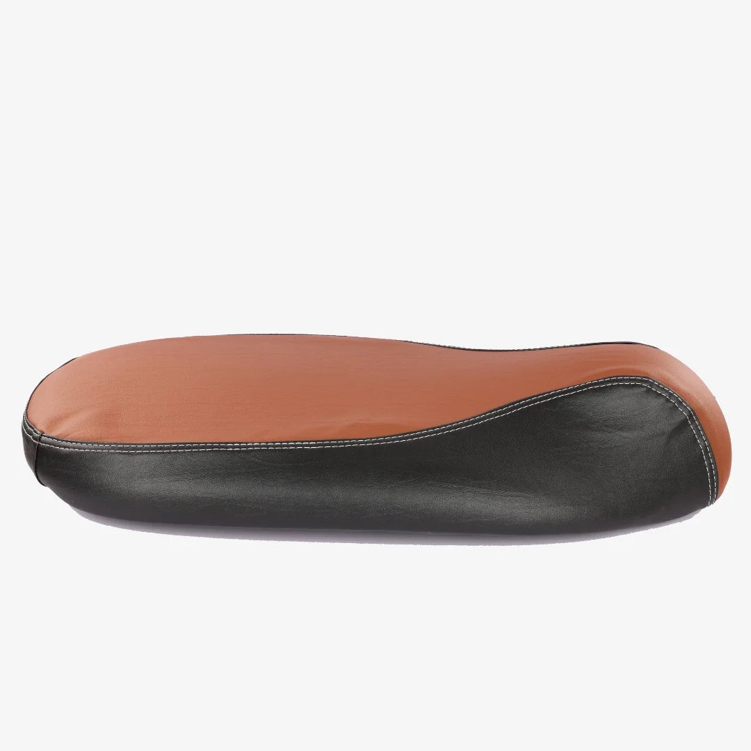 Ola S1,S1 Pro, S1 Air & Ola S1 Air : Dual Color Artificial  Leather Seat Cover (Tan + Black color)
