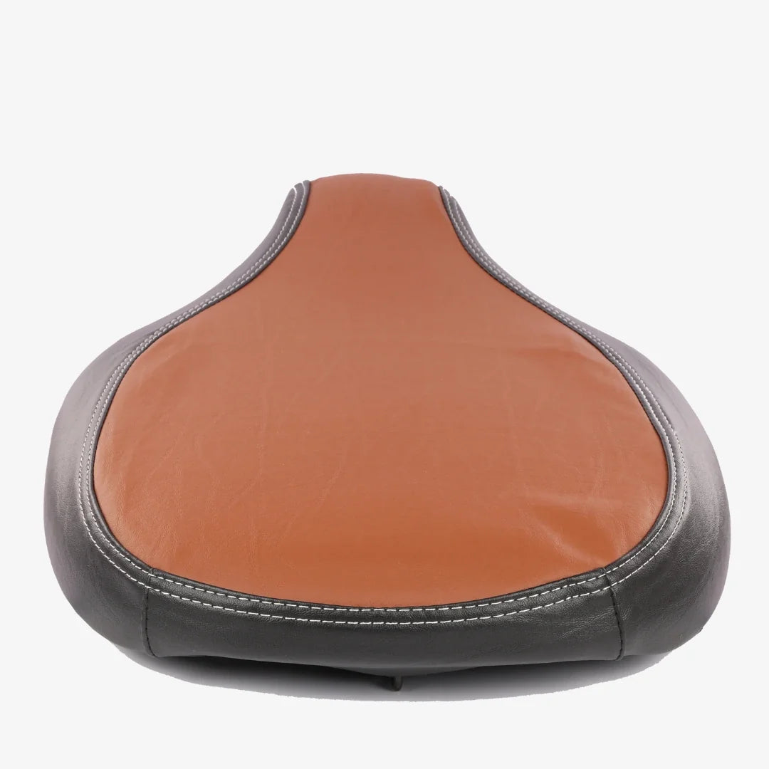 Ola S1,S1 Pro, S1 Air & Ola S1 Air : Dual Color Artificial  Leather Seat Cover (Tan + Black color)