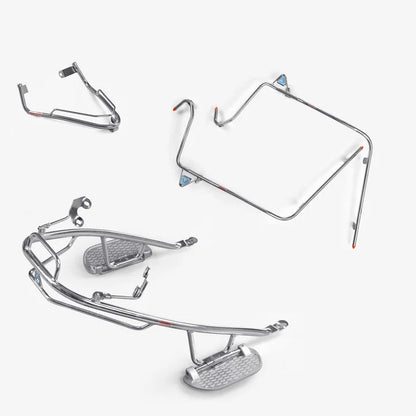 ATH Electric Scooter Combo Accessories Kit 1 : Stainless Steel Foldable Footrest + All Round Guard + Crash Guard + Mud Guard