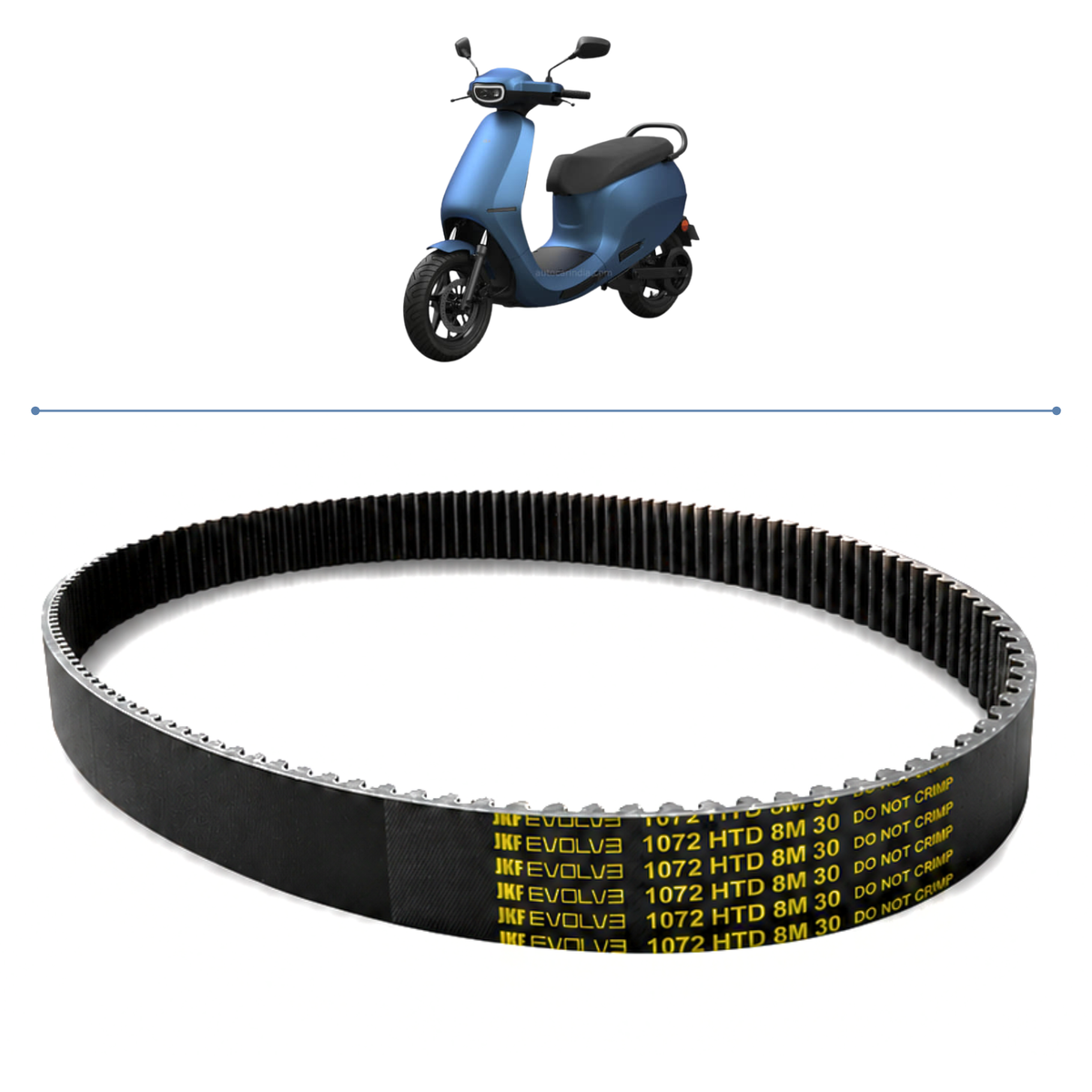 Ola S1 Pro Gen 2 Drive Belt - Heavy Duty Toothed Rubber Belt (JKF)