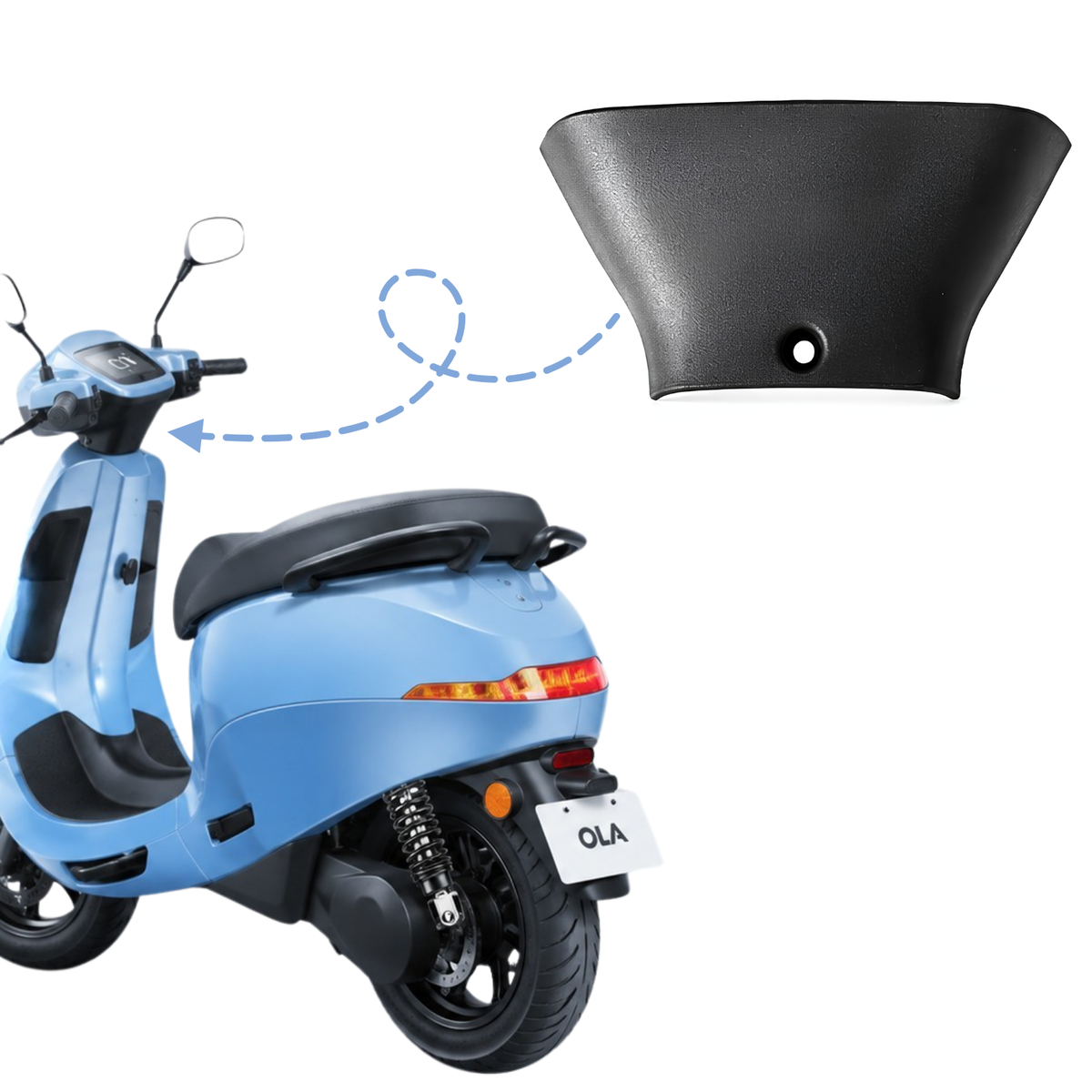 Ola S1 Pro Gen 1, Gen 2, Gen 3 & S1 Air Lower Cockpit Triangle Cover