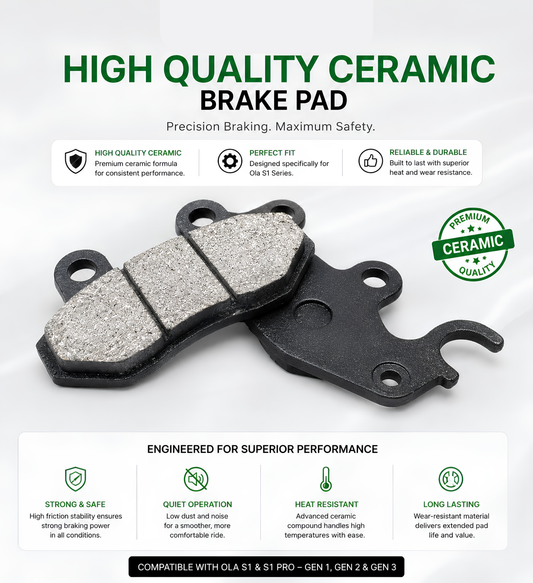 Ola S1 & S1 Pro Front Brake Pad - Front Disc Pad Set (High Quality)