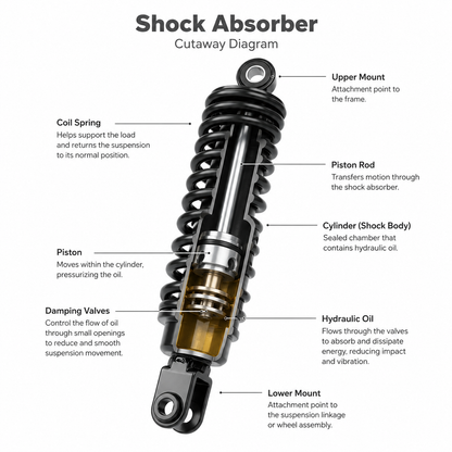 Ola S1 & S1 Pro Gen 1 Rear Suspension - Heavy Duty Shock Absorber